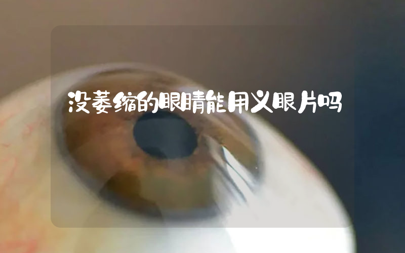 没萎缩的眼睛能用义眼片吗